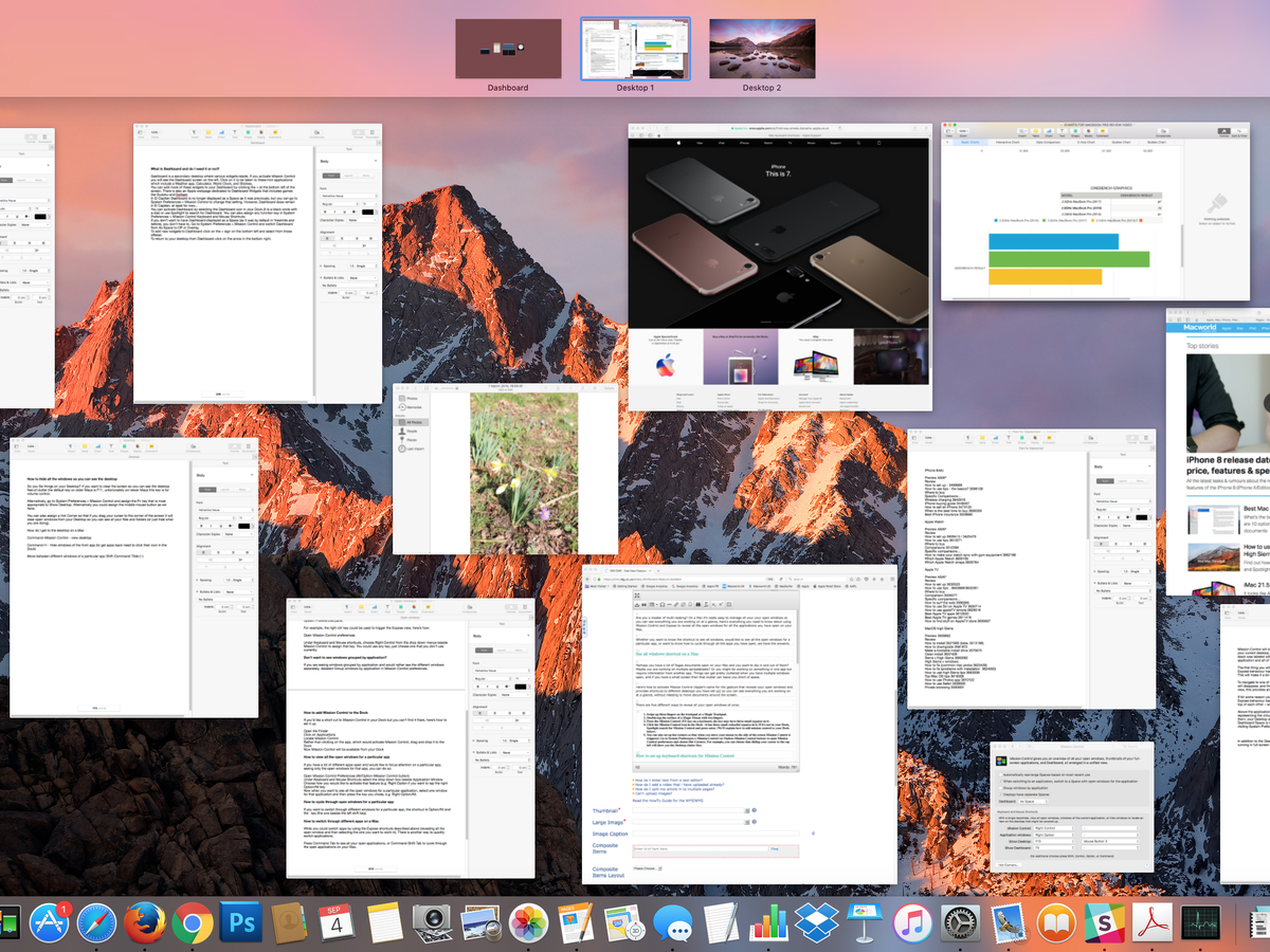 How to toggle between apps on mac desktop